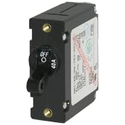 Blue Sea Systems Circuit Breaker A-Series Single Pole Toggle 40A Black Blue Sea Systems Circuit Breaker A-Series Single Pole Toggle 40A Black von Blue Sea Systems