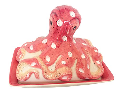 Blue Sky Keramik Octopus Butterdose, Keramik, Multicolor von Blue Sky Ceramic