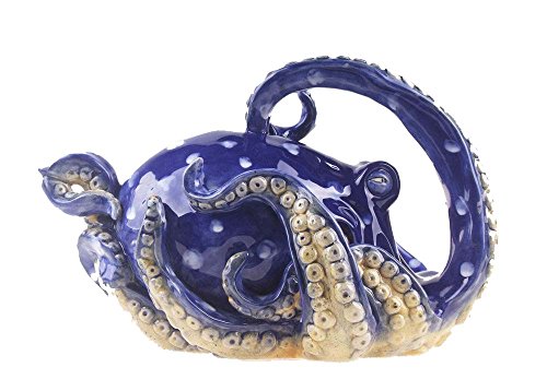 Blue Sky Ceramic 10" x 7" x 6.5" Blue Octopus Teapot Blue Sky Ceramic 10" x 7" x 6.5" Blue Octopus Teapot von Blue Sky Clayworks