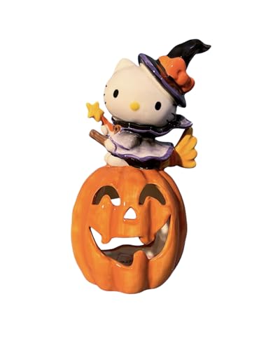 Blue Sky Clayworks Hello Kitty Hexe Kürbis Teelichthalter, 12,1 cm L x 8,9 cm B x 17,3 cm H Blue Sky Clayworks Hello Kitty Hexe Kürbis Teelichthalter, 12,1 cm L x 8,9 cm B x 17,3 cm H von Blue Sky Clayworks