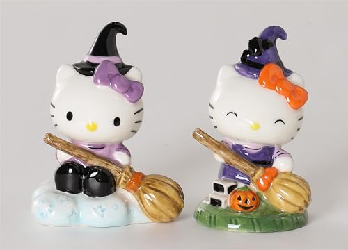 Hello Kitty Hexe Salz- und Pfeffer-Set, 12 cm L x 5 cm B x 8,9 cm H Blue Sky Clayworks von Blue Sky Clayworks