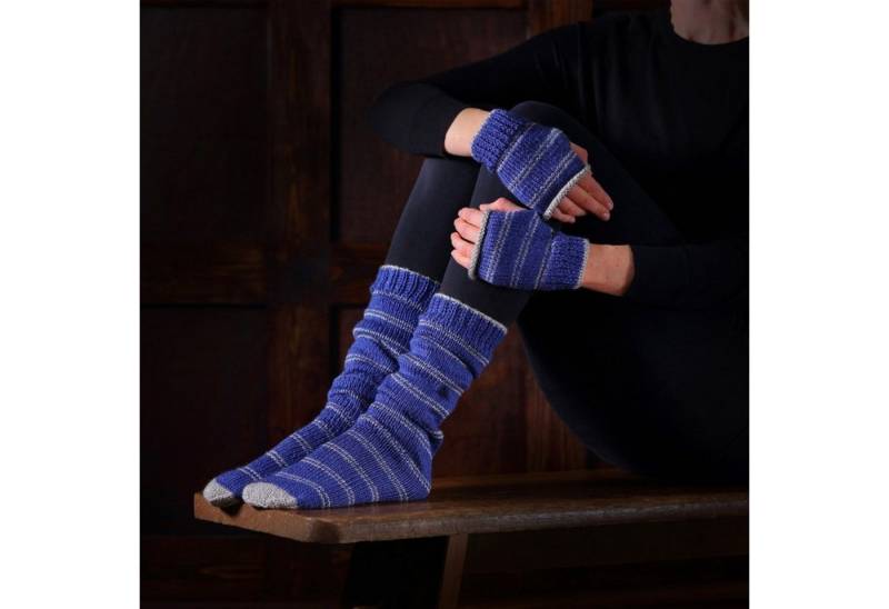Hero Collector Stricknadeln Harry Potter Hogwarts Ravenclaw Fäustlinge und Socken Strickset von Hero Collector