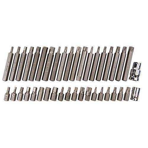 Blue Spot 1517 gemischt Hex/XZN und Torx Bit, silber, Set 40 Stück von Blue Spot Tools