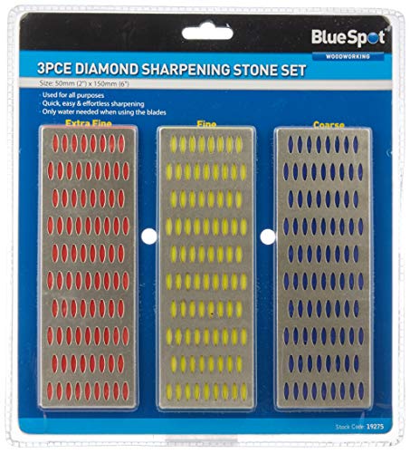 Blue Spot 19275 Diamant-Schleifstein-Set, 3-teilig von Blue Spot Tools
