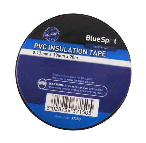 Blue Spot Tools 37150 PVC-Klebeband, 0,13 mm x 19 mm x 20 m, Blau gepunktet, Schwarz Blue Spot Tools 37150 PVC-Klebeband, 0,13 mm x 19 mm x 20 m, Blau gepunktet, Schwarz von Blue Spot Tools