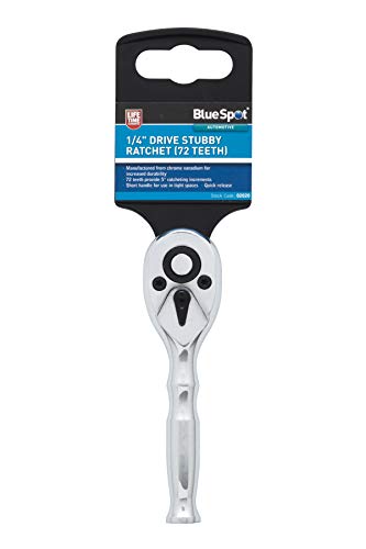 BlueSpot Tools 02020 Knarre mit 1/4-Zoll-Antrieb, 72 Zähne von Blue Spot Tools