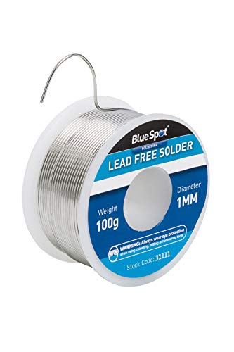 BlueSpot Tools 31111 Bleifreies Lötzinn (100 g/1 mm) von Blue Spot Tools