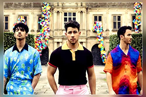 Blue Throat Trident Collection Poster Jonas Brothers Is An American Pop Rock Band 30,5 x 45,7 cm von Blue Throat