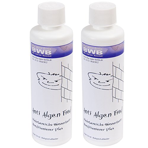 2X Anti Algen Fred Wasserbetten Konditionierer,Made in Germany von Blue Water Berlin
