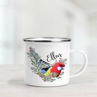Östliche Rosella Emaille-Tasse - Camping Tasse Östliche Rosella Emaille-Tasse - Camping Tasse von BlueBoxGiftsAU
