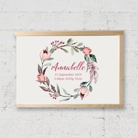 Personalisierte Aufbewahrungsbox - Rosenknospenkranz Personalisierte Aufbewahrungsbox - Rosenknospenkranz von BlueBoxGiftsAU