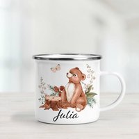 Personalisierte Bär Emaille Tasse - Camping Becher Personalisierte Bär Emaille Tasse - Camping Becher von BlueBoxGiftsAU