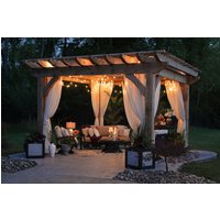 Wasserdichte Innen-/Außenvorhänge Mit Tunnel Für Terrasse | Außenvorhänge Garten-Pergola-Vorhang 1 Stück 155x220cm 61x86, 5" von BlueBrushGifts