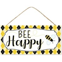 12, 5 "L X 6" Schwarz Und Gelb Biene Hummel Schild - Ap8492 von BlueCottonDesigns