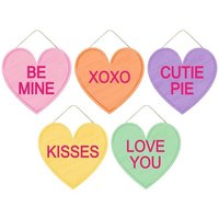 12 "L X 11, 5" H Sortierte Nachricht Candy Hearts Schild - Ap877199 von BlueCottonDesigns