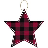 12 "L X 11, 75" H Red & Black Buffalo Karo Sternzeichen von BlueCottonDesigns
