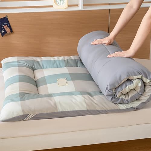 Futon-Bodenmatratze, Japanische Zusammenklappbare, Aufrollbare Isomatte, Studentenwohnheim, Gäste-Tatami-Matte for Einzel- Und Doppelbetten von BlueDog