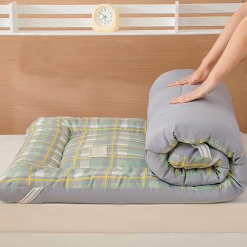 Futon-Bodenmatratze, Japanische Zusammenklappbare, Aufrollbare Isomatte, Studentenwohnheim, Gäste-Tatami-Matte for Einzel- Und Doppelbetten von BlueDog