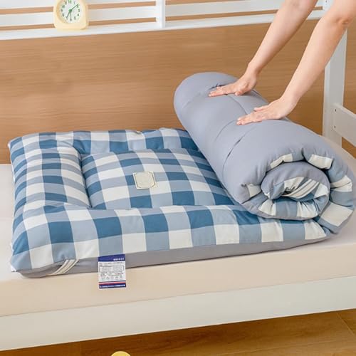 Futon-Bodenmatratze, Japanische Zusammenklappbare, Aufrollbare Isomatte, Studentenwohnheim, Gäste-Tatami-Matte for Einzel- Und Doppelbetten von BlueDog