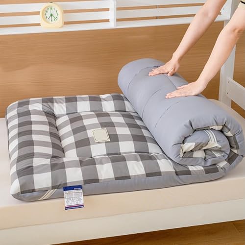 Futon-Bodenmatratze, Japanische Zusammenklappbare, Aufrollbare Isomatte, Studentenwohnheim, Gäste-Tatami-Matte for Einzel- Und Doppelbetten von BlueDog
