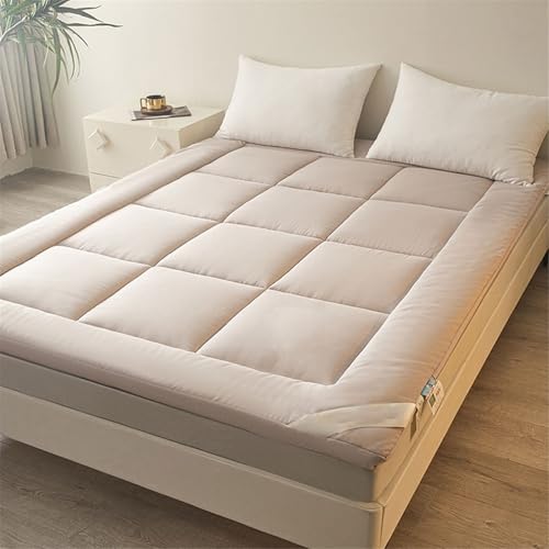Japanische Tatami Futon Matratze Gepolsterte Japanische Bodenmatratze Gesteppte Bett Matratzenauflage Extra Dicke Faltbare Isomatte Atmungsaktive Gästebett Camping Matratze von BlueDog