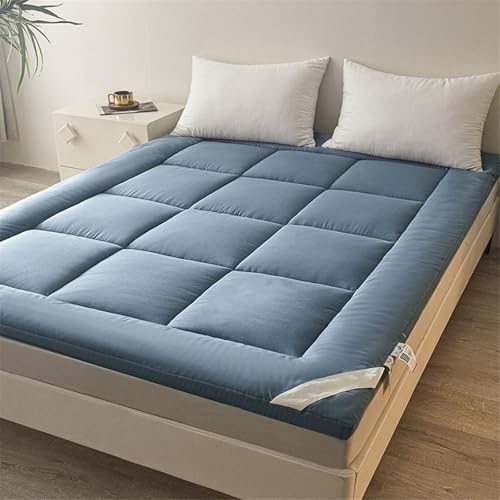 Japanische Tatami Futon Matratze Gepolsterte Japanische Bodenmatratze Gesteppte Bett Matratzenauflage Extra Dicke Faltbare Isomatte Atmungsaktive Gästebett Camping Matratze von BlueDog