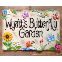 Kinder Gedenkschild - Keramik Steinzeug Schild Nach Maß Und Personalisiert Kinder Gedenkschild - Keramik Steinzeug Schild Nach Maß Und Personalisiert von BlueFishStudiosShop