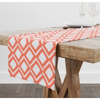 Orangefarbener Tischläufer Für Esstisch, Frühlingstischdekor Bauernhausküche, Hochzeitsgeschenk Paar Einzigartig, Couchtischdekor Läufer von BlueHavenDecor