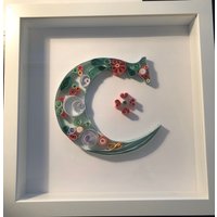 Papier Quilling Kunst - Buchstabe C von BlueJsDesigns