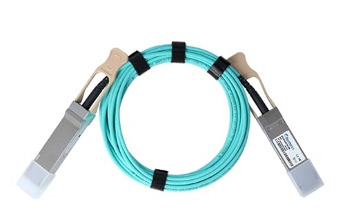 BlueOptics Kompatibles Fortinet QSFP-100G-AOC-2M QSFP28 Aktives Optisches Kabel (AOC), 100GBASE-SR4, Ethernet, Infiniband, 2 Meter (Q28-AOC-2M-FR-BO) Marke von BlueOptics