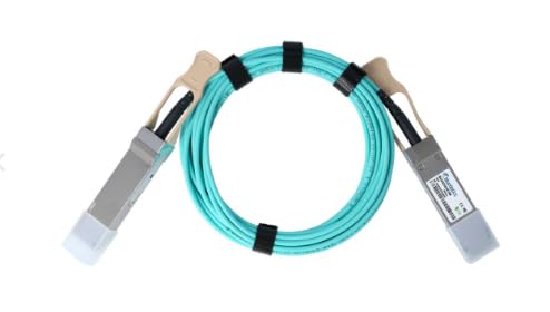 BlueOptics Kompatibles Gigamon QSFP-100G-AOC-1M QSFP28 Aktives Optisches Kabel (AOC), 100GBASE-SR4, Ethernet, Infiniband, 1 Meter (Q28-AOC-1M-GM-BO) Marke von BlueOptics