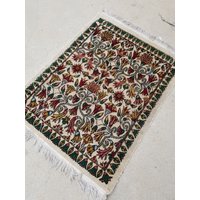 2'4 X 3'1 Vintage Streuteppich/Kleiner Teppich Floraler Wollteppich Großer Kleiner von BlueParakeetRugs