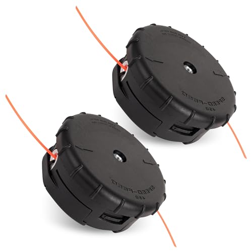 BlueStars 2 Stück verbesserter 99944200903 Speed-Feed 450 Trimmerkopf – kompatibel mit Echo SRM-266 SRM-266S SRM-266T SRM-266U SRM-280 SRM-280S Unkrautfresser gerader Schaft Speed Feed – ersetzt von BlueStars
