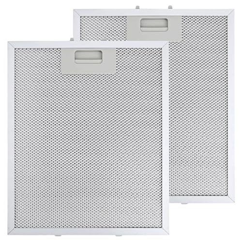 BlueXP 2 Stück 310 × 250 mm Dunstabzugshaube Filter für AEG Dunstabzugshaube Weiß Hohe Ölspeicherfähigkeit Hohe Temperaturbeständigkeit - Ersatzteil mit 5 Schichten von BlueXP