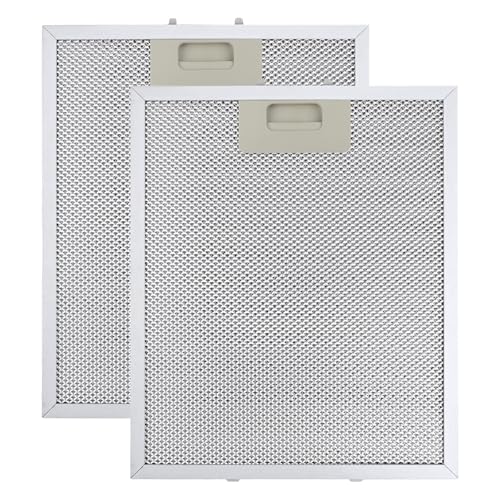 BlueXP 2 Stück 340×280 mm Dunstabzugshaube Filter für AEG Dunstabzugshaube Weiß Hohe Ölspeicherfähigkeit Hohe Temperaturbeständigkeit - Ersatzteil mit 5 Schichten von BlueXP