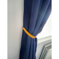 Gelbe Leder Vorhang Raffhalter Befestigungen, Krawatten, Scandi Hardware Krawatte 3/4 "Breit von BlueandBellHome