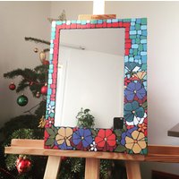 Blumenspiegel Aus Keramik | Auf Bestellung Erhältlich von Bluebellart22