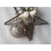 Christbaumkugel Ornament, Handbemalte Weihnachtskugeln, Handarbeit von BluebirdbyRobin