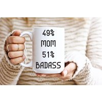 Mama Geschenke, Geschenk Für Mama, Von Ehemann, Weihnachtsgeschenk Geschenkidee Kaffeetasse, Badass Tasse, Zum Muttertag von Bluebubbly