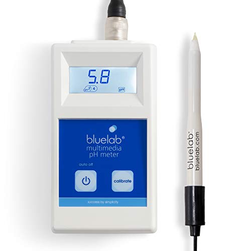 Bluelab METMULTI Multimedia PH-Meter - Digitales Handmessgerät für hydroponische Nährstoffe und Boden PH-Meter zur Messung der PH-Werte in Nährstofflösungen und Boden von Bluelab