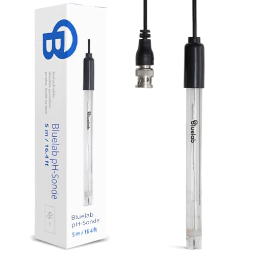 Bluelab PROBPH pH-Sonde für Wasser, Ersatz-Elektrode für Messgerät, Monitor und Controller mit einfacher Kalibrierung, Werkzeug für Hydroponik-System und Indoor-Pflanzen von Bluelab