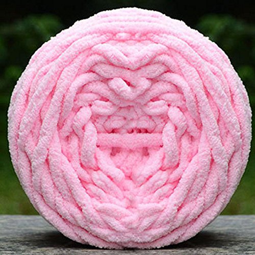 Bluelans® Strickwolle, weich, grob, Garn, Strickwolle, 100 g, erhältlich in 17 Farben. rose von Bluelans