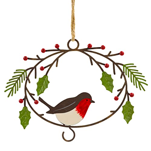 Blümelhuber Futterstation Vögel - Weihnachtsdeko für Fenster - Gartendeko Weihnachten - Kleiner Meisenknödel Halter von Blümelhuber