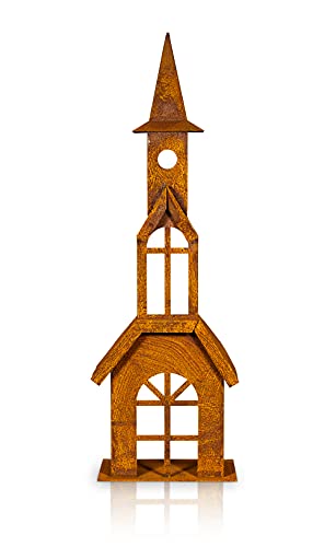 Blümelhuber Kathedrale Deko Skulptur für Garten, Terrasse oder Balkon - Metall Edelrost Garten Deko Hochzeit Windlicht Blümelhuber Kathedrale Deko Skulptur für Garten, Terrasse oder Balkon - Metall Edelrost Garten Deko Hochzeit Windlicht von Blümelhuber