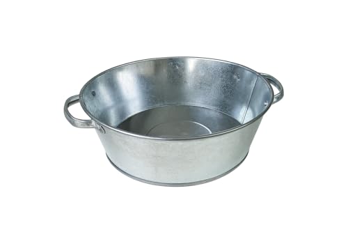 Blümelhuber Verzinkte Wanne - Schale zum Bepflanzen - Garten Deko Draußen - Wasserwanne Miniteich Balkon Deko 43cm von Blümelhuber