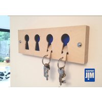 Birkensperrholz Schlüsselbrett von Blueprintjim
