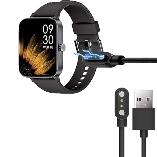 Blueshaweu Ladekabel Kompatibel mit KIUVKAS Smartwatch 1,95'' P3, Kabel Ladegerät Ladestaion für KIUVKAS P3 Smartwatch (USB A, schwarz) von Blueshaweu