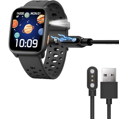Blueshaweu Ladekabel Kompatibel mit ModaWin kinder Smartwatch 1,83" W98, Kabel Ladegerät Ladestaion für ModaWin W98 Kinder Smartwatch (USB A, schwarz) von Blueshaweu