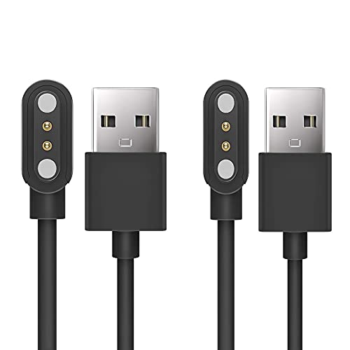 Blueshaweu Ladekabel Kompatibel mit anyloop Smartwatch Damen 1.43" R1, Kabel Ladegerät Ladestaion für anyloop R1 Smartwatch (USB A, schwarz+schwarz) von Blueshaweu