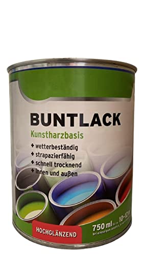 2 x 0,75 L Wilckens Buntlack Kunstharz Hochglänzend innen/außen, 1,5 L Farbwahl, Farbe:6002 Laubgrün von Blueshop